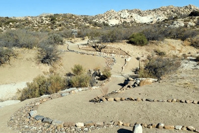 Aerial view of one of Deanza Springs Hiking Trails