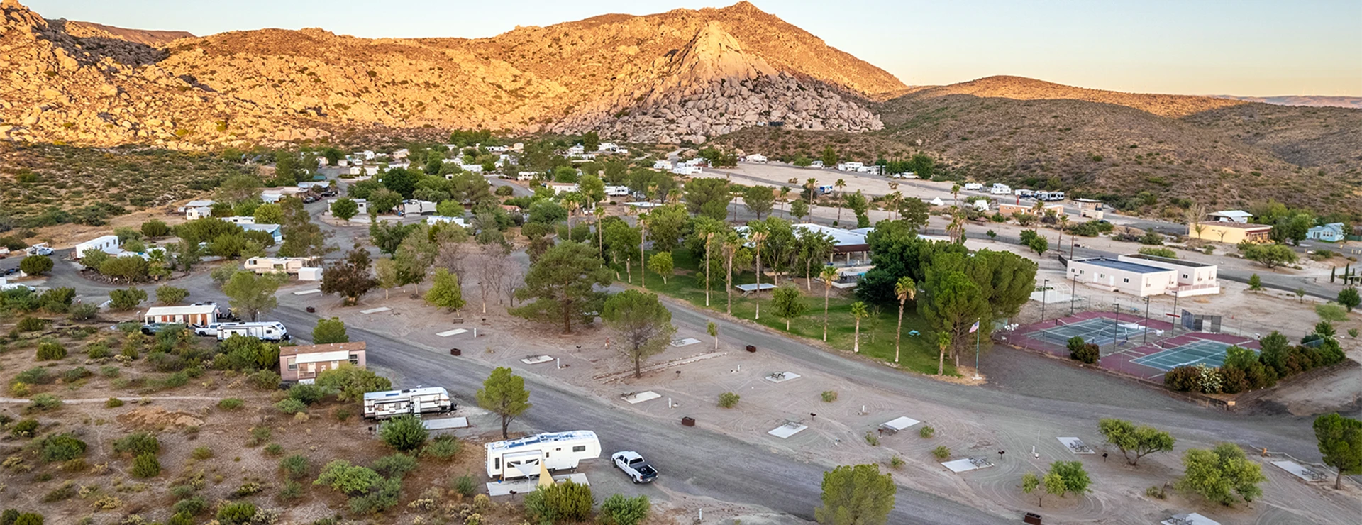 Aerial View of Deanza Springs Resort